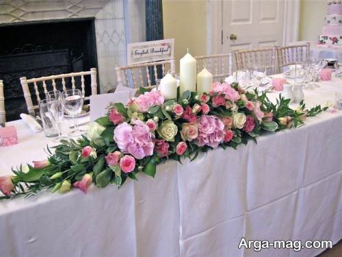 تزیین میز با گل 