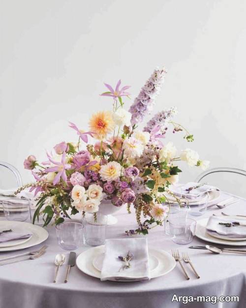 گل آرایی میز 