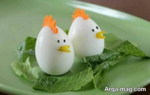 تزیین تخم مرغ برای بچه ها 