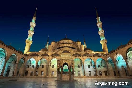 عبادتگاه سلطان احمد در شهر استانبول با شش مناره