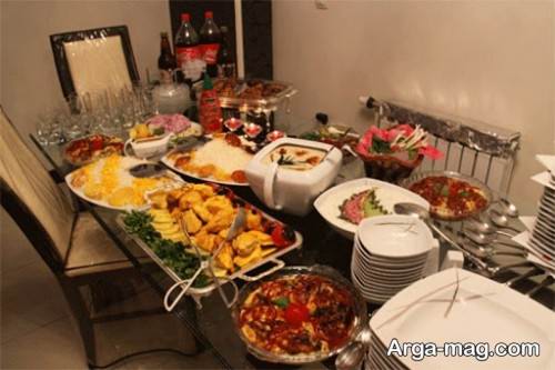 تزیین میز شام ایرانی مخصوص تولد 