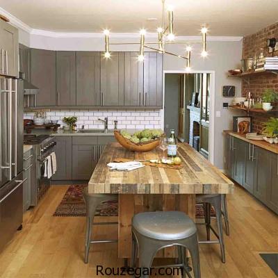 طراحی دکوراسیون آشپزخانه مدرن و روشن 2017  شیکترین طراحی دکوراسیون آشپزخانه