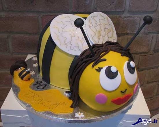 کیک تولد به شکل زنبور