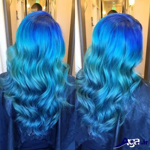 رنگ موهای آبی 