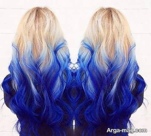 رنگ موی آبی مخصوص خانم های خوش سلیقه