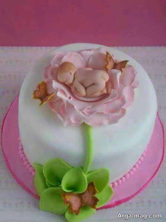 تزیین کیک میلاد نوزاد به شکل هایی زیبا و دوست داشتنی