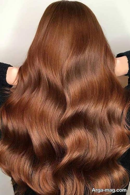 رنگ موی دارچینی فوق العاده زیبا