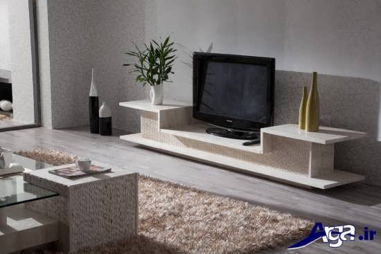 مدل میز های تلویزیون چوبی با طرح های شیک و متنوع 