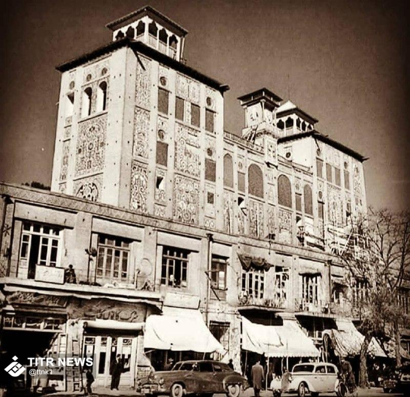 عکس قدیمی از شمس العماره کرمانشاه + عکس