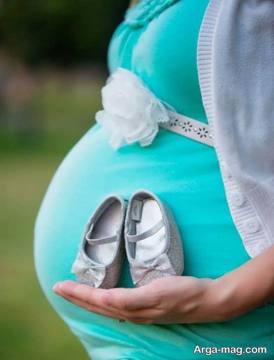 فیگور عکس جدید بارداری با همسر