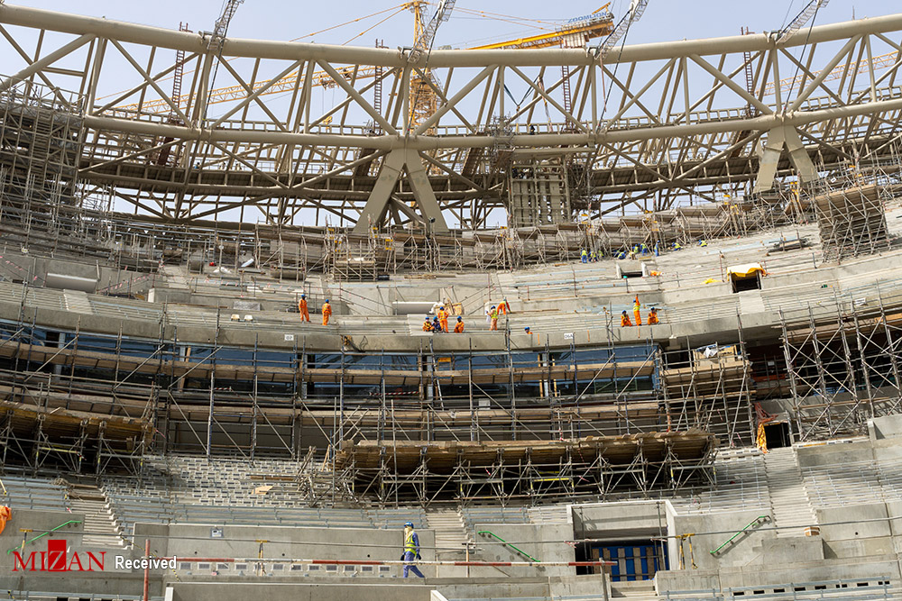 ساخت استادیوم میزبان فینال جام جهانی ۲۰۲۲ قطر + عکس