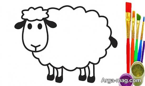 طراحی و رنگ آمیزی گوسفند