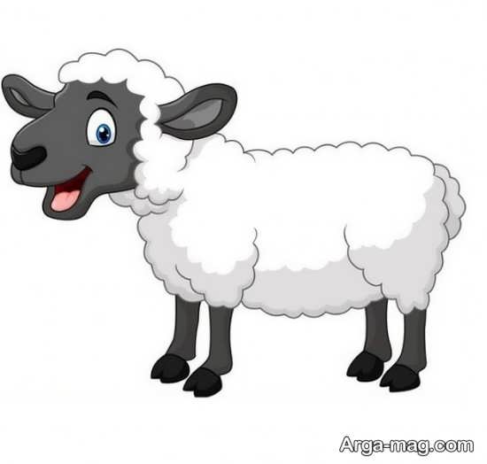 نقاشی جالب و دیدنی گوسفند
