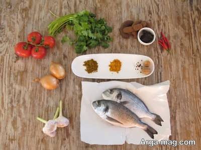 مواد لازم برای تهیه قلیه ماهی 
