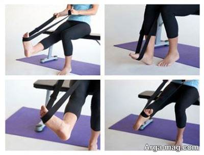 انجام حرکات کششی برای درمان گرفتگی عضلات پا
