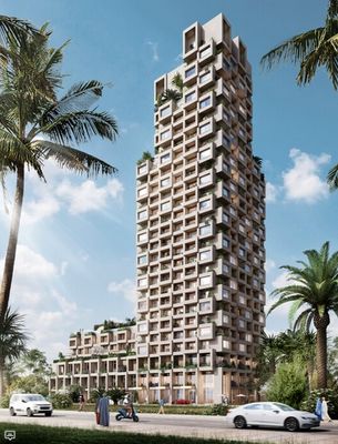 طراحی بلندترین برج چوبی هیبریدی در آفریقا | بنای ۹۶ متری
