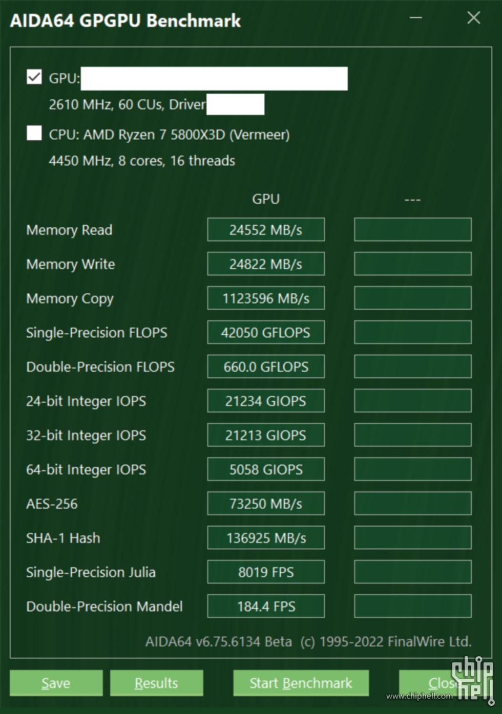 NVIDIA RTX 4080 12GB در تست AIDA64