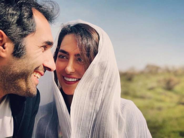 سمانه پاکدل و همسرش