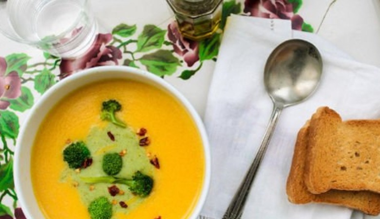 سوپ دو رنگ و خوشمزه برای روزهای سرد