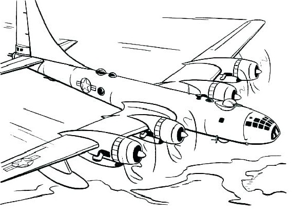 نقاشی هواپیما جنگی برای رنگ آمیزی 
