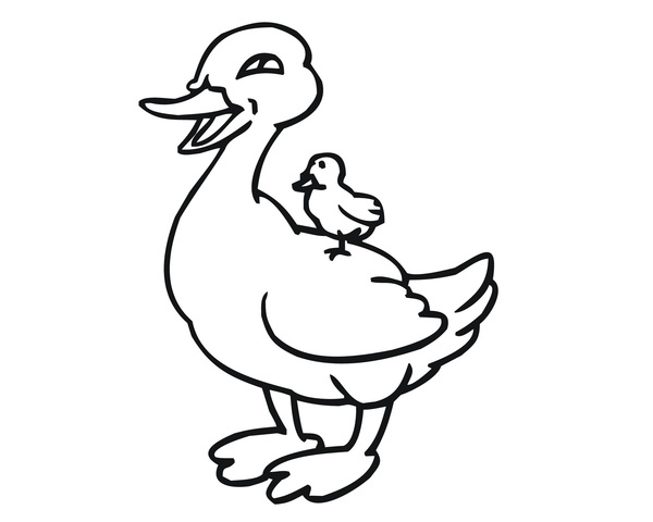 نقاشی اردک برای کودکان