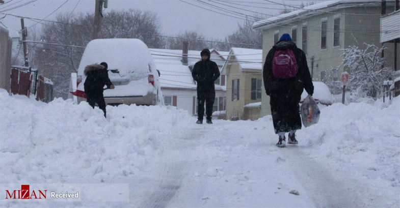 برف و کولاک شدید در آمریکا + عکس