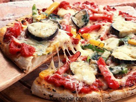 پیتزا سبزیجات مخصوص رژیمی + طرز تهیه پیتزا سبزیجات بدون فر