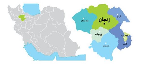 موقعیت جغرافیایی و راههای دسترسی به زنجان
