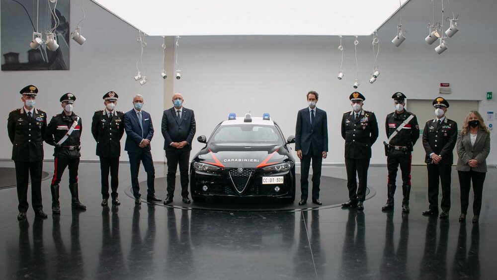 رونمایی از آلفارومئوی ضدگلوله برای پلیس در ایتالیا + عکس