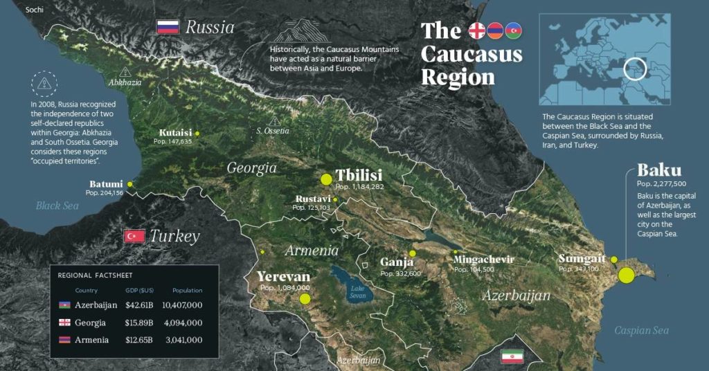 همه چیز درباره منطقه قفقاز و تاریخ پر فراز و نشیب آن تا به امروز