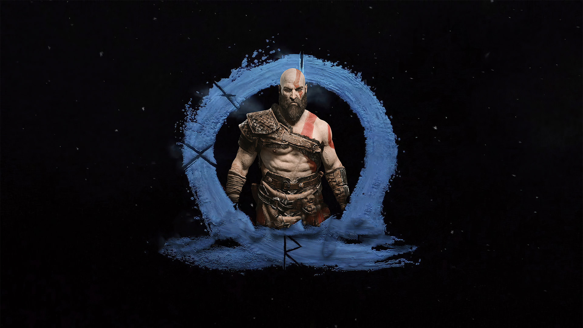 تصویر لوگو بازی God of War Ragnarok همراه کریتوس