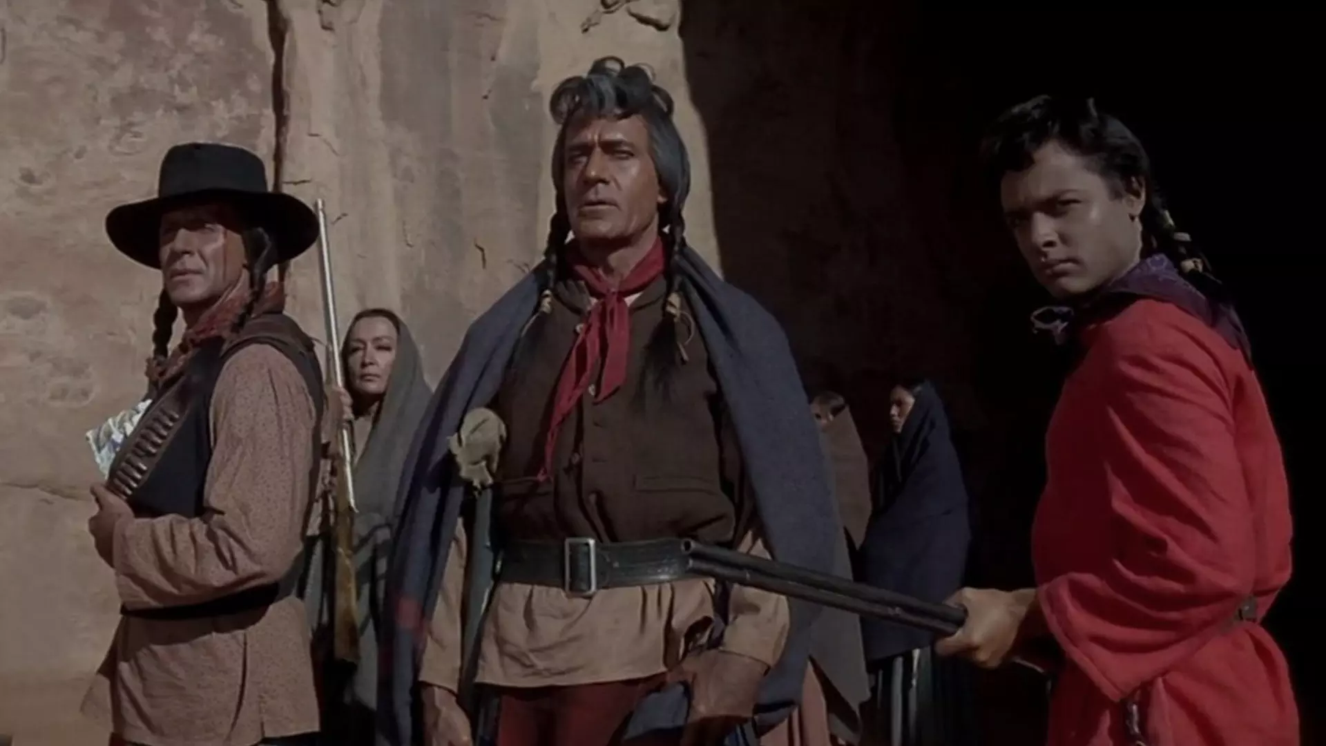 رئیس قبیله در حال مذاکره در فیلم  Cheyenne Autumn