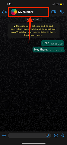 پیام یکبار مصرف در واتساپ