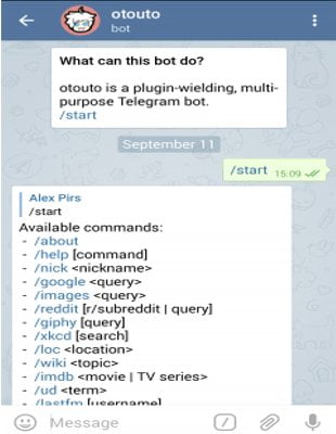 mokubot / ربات های تلگرام