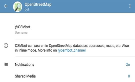 open_street_map / ربات های تلگرام