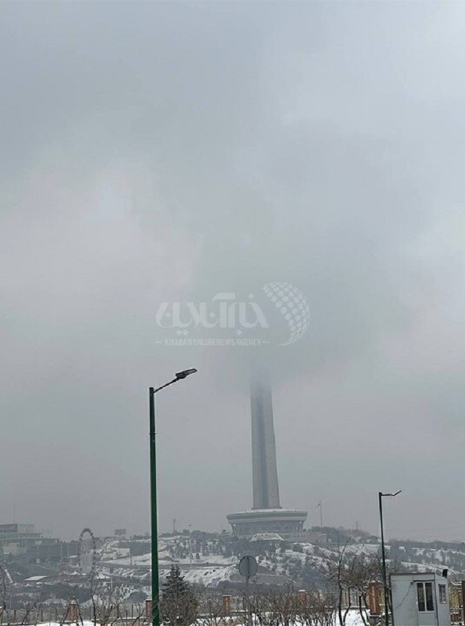 دیده نشدن برج میلاد در آسمان تهران