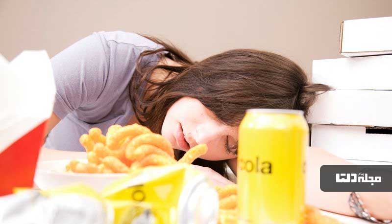 عوارض خوابیدن پس از غذا خوردن