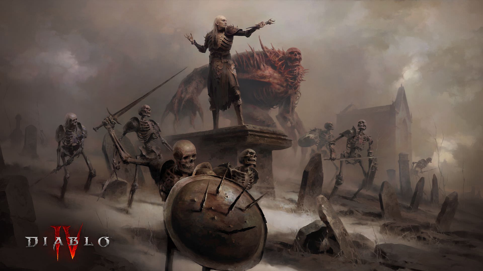 کنترل ارتش اسکلتی توسط کلاس نکرومانسر بازی Diablo 4