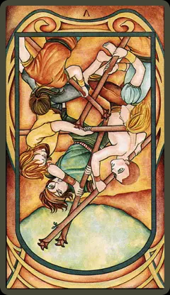 معنی کارت پنج چوبدست در تاروت؛ تفسیر دقیق و کامل Five of Wands