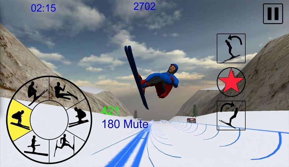 بهترین بازی اسکی ویندوز Sky Freestyle Mountain