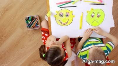 آموزش احساسات با نقاشی به کودکان