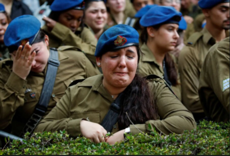 عکسهای جالب,عکسهای جذاب,مراسم تدفین نیروهای اسراییلی کشته شده در غزه در شهر حیفا 