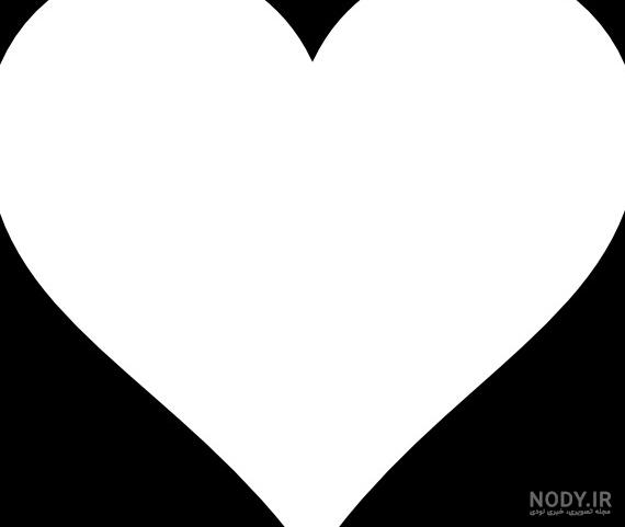 عکس قلب سفید برای پروفایل