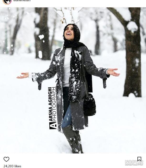 45 ژست دخترانه و پسرانه عکاسی در برف
